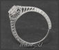 Preview: Jugendstil Design Diamant Ring 0,42ct, 585 Gold